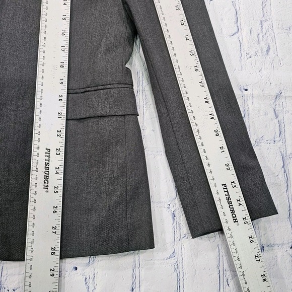 H&M Slim Fit Button Front Blazer Sport Coat Jacket Polyester Viscose MENS 38R - Picture 5 of 9